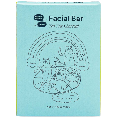 Meow Meow Tweet Facial Bar Cleanser – Tea Tree Charcoal