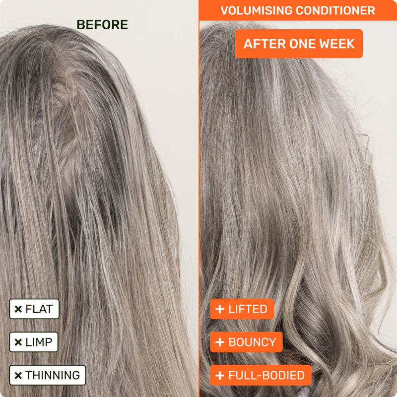 Shampoo and VOLUMISING Conditioner Bar Bundle — for oily hair and roots