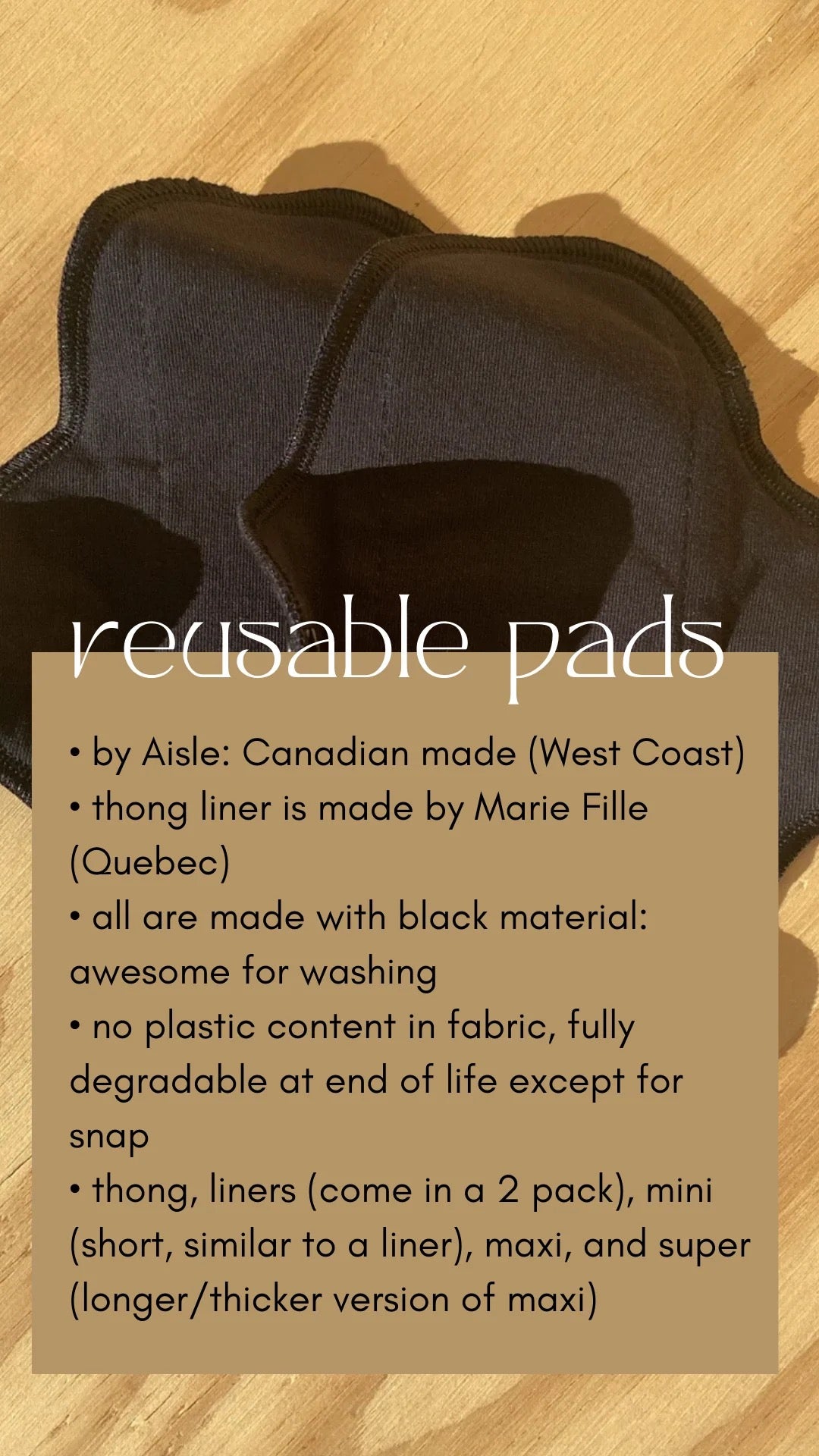 Aisle Reusable Pads – Maxi & Mini