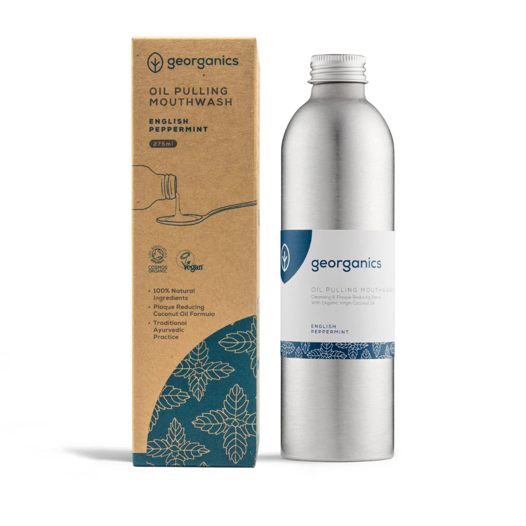 English Peppermint Oil-Pulling Mouthwash