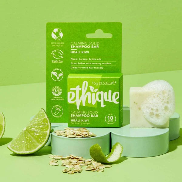 Ethique Solid Shampoo Bar – Heali Kiwi