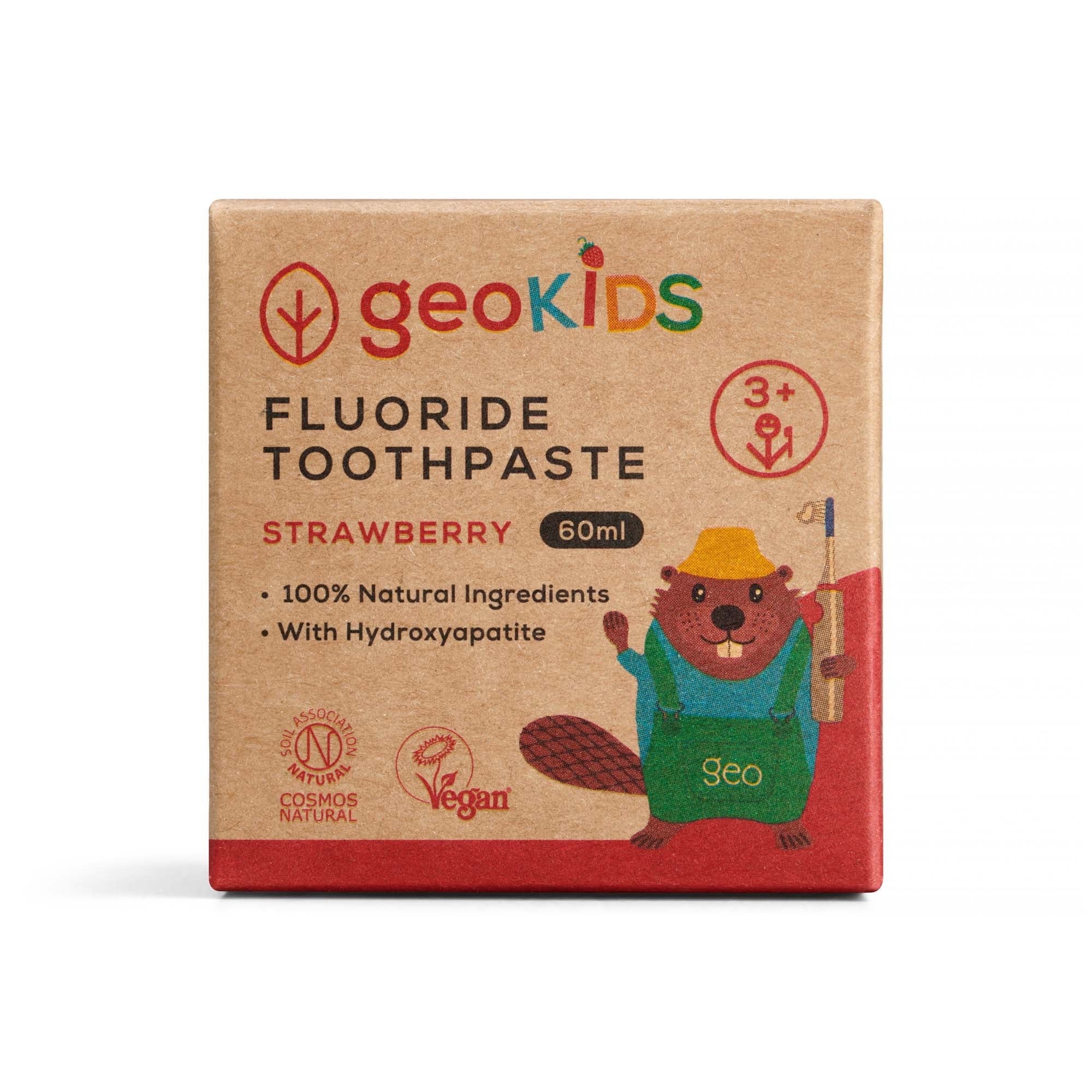 Kids Fluoride Toothpaste - Strawberry with HYDROXYAPATITE