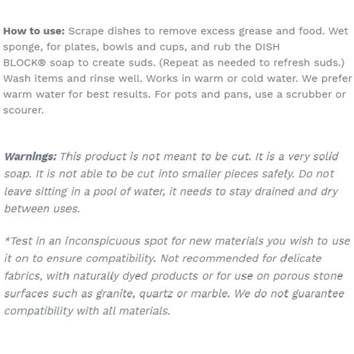 No Tox Life – Dish Washing Block