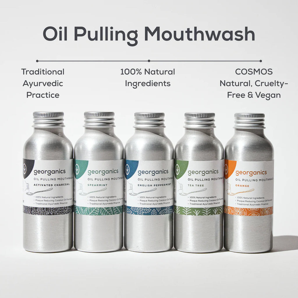 English Peppermint Oil-Pulling Mouthwash