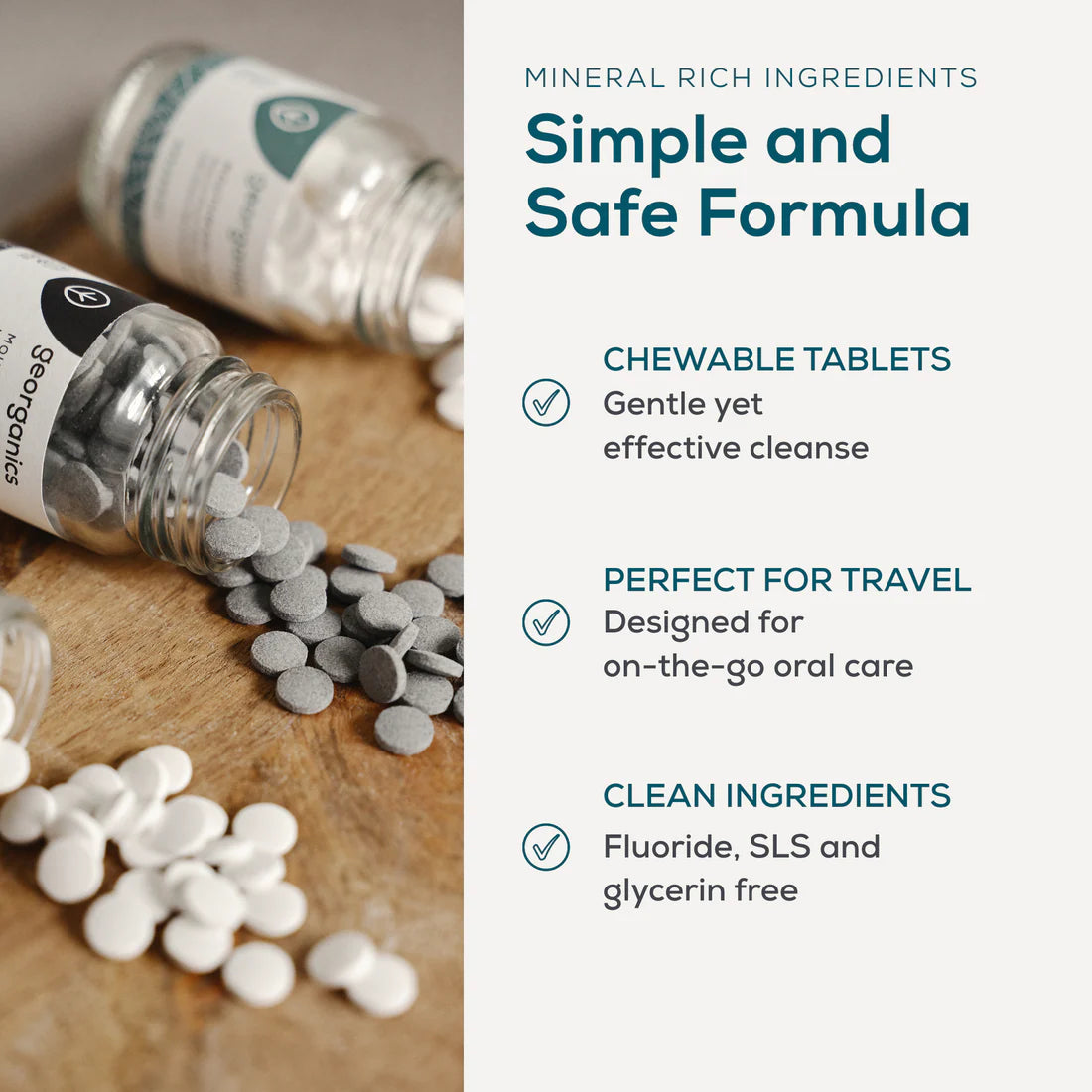 English Peppermint Toothpaste Tablets (120 tabs)