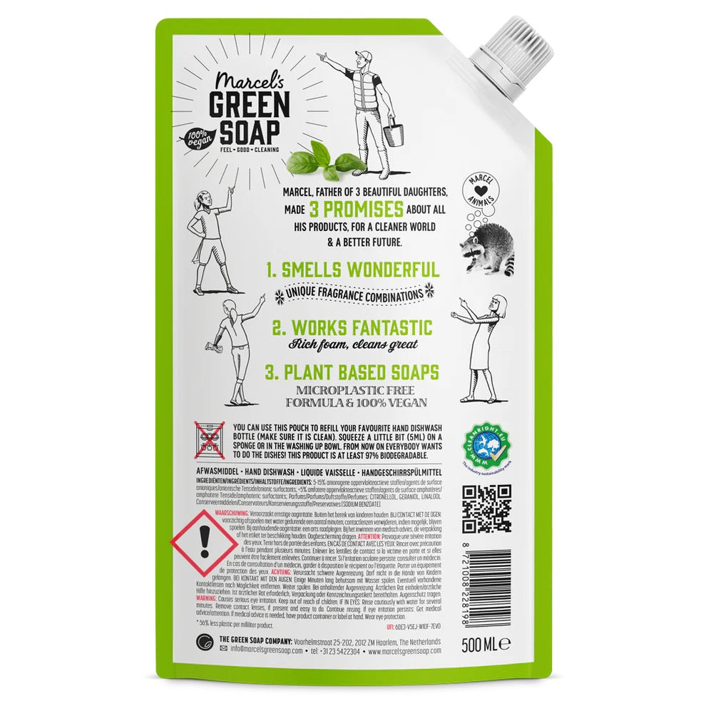 Hand Dishwash Refill Basil & Vetiver
