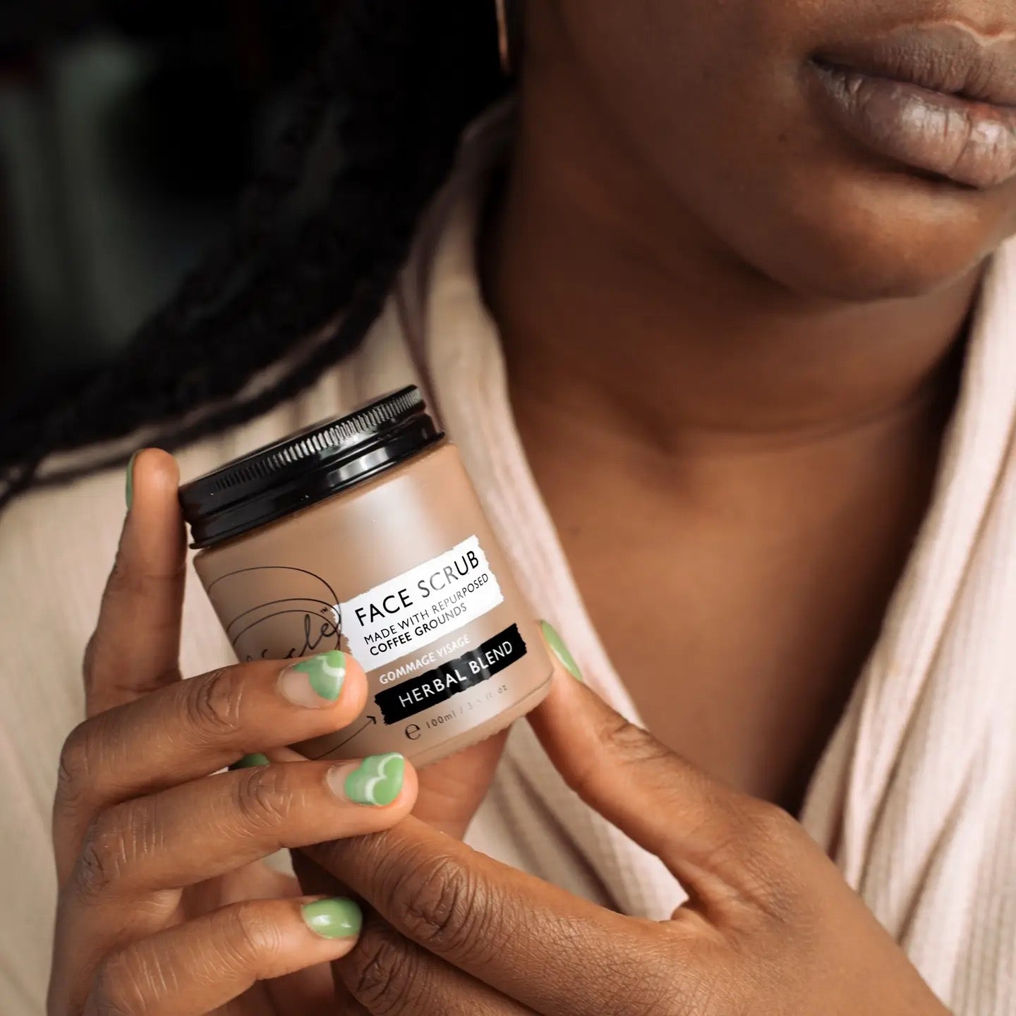 Coffee Face Scrub [Herbal] Vegan Exfoliator