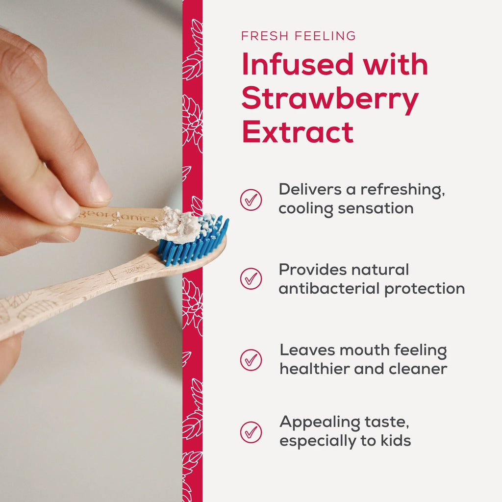 Kids Fluoride Toothpaste - Strawberry with HYDROXYAPATITE